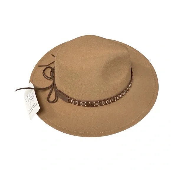 Felt Fedora Embellishment Studded Band Hat - Picture 11 of 14